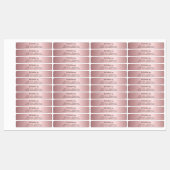 Ontwerp op naam gooien roze script business labels (Vel)
