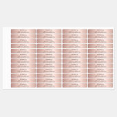 Ontwerp op naam roos gouden script labels (Vel)