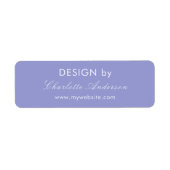 Ontwerp op naam, violet ondernemer etiket (Voorkant)