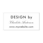 Ontwerp op naam wit ondernemer rubberstempel (Afrduk)