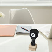 Ontwerp op naam wit ondernemer rubberstempel