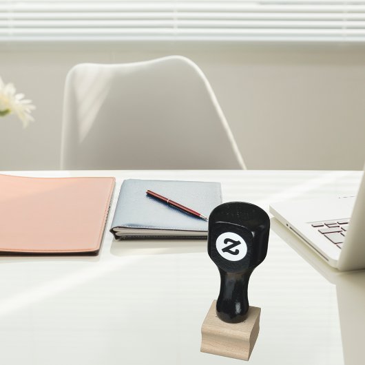 Ontwerp op naam wit ondernemer rubberstempel