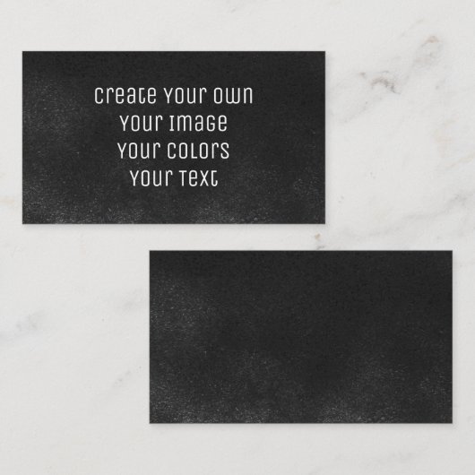 Ontwerp op uw manier - Creëer uw eigen manier Visitekaartje (Voorkant / Achterkant)