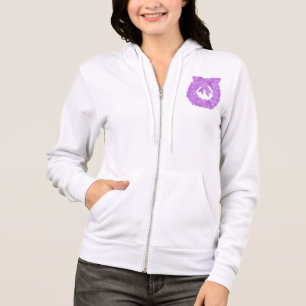 Ontwerp op zak: Vrouwen Fleece Raglan Zip Hoodi Hoodie