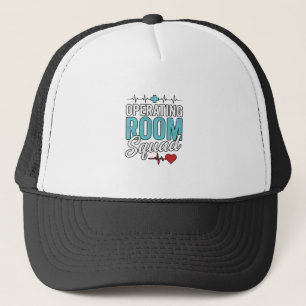 Ontwerp operatiekamer verpleegster shirt_1 trucker pet