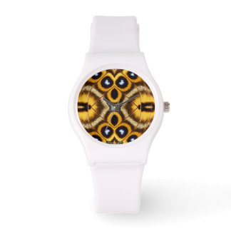 Ontwerp over Butterfly Textures Watch Horloge