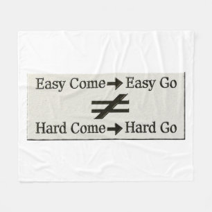 Ontwerp over eenvoudig werk en Relatie voor hard w Fleece Deken