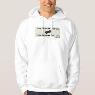 Ontwerp over eenvoudig werk en Relatie voor hard w Hoodie