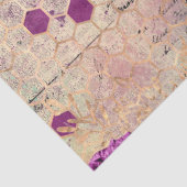 Ontwerp Paarse bijenreeks 10 Tissuepapier (Detail)