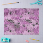 Ontwerp Paarse bijenreeks 11 Tissuepapier (Craft)