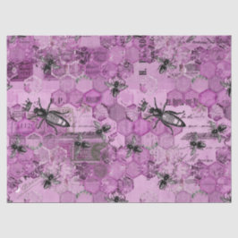 Ontwerp Paarse bijenreeks 11 Tissuepapier