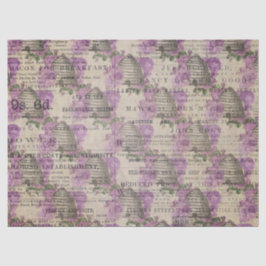 Ontwerp Paarse bijenreeks 16 Tissuepapier