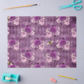 Ontwerp Paarse bijenreeks 17 Tissuepapier (Craft)