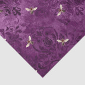 Ontwerp Paarse bijenreeks 18 Tissuepapier (Detail)