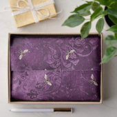 Ontwerp Paarse bijenreeks 18 Tissuepapier (Geschenk)