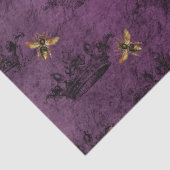 Ontwerp Paarse bijenreeks 9 Tissuepapier (Detail)