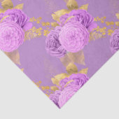 Ontwerp Paarse en Gold Floral-reeks 15 Tissuepapier (Detail)