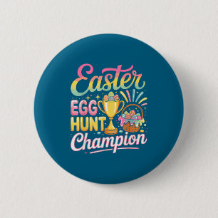 Ontwerp Pasen Eierzoeken Kampioen Pasen Ronde Button 5,7 Cm