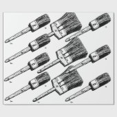 Ontwerp penseel cadeaupapier (Vlak)