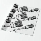 Ontwerp penseel cadeaupapier (Uitgerold)