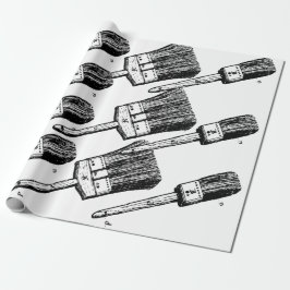 Ontwerp penseel cadeaupapier