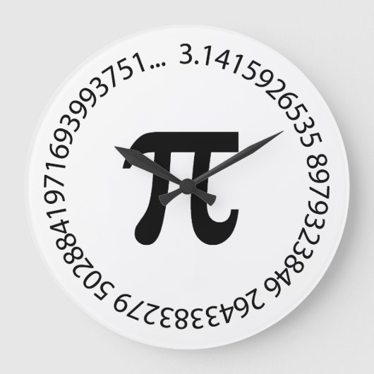 Ontwerp pi-nummer grote klok (Voorkant)