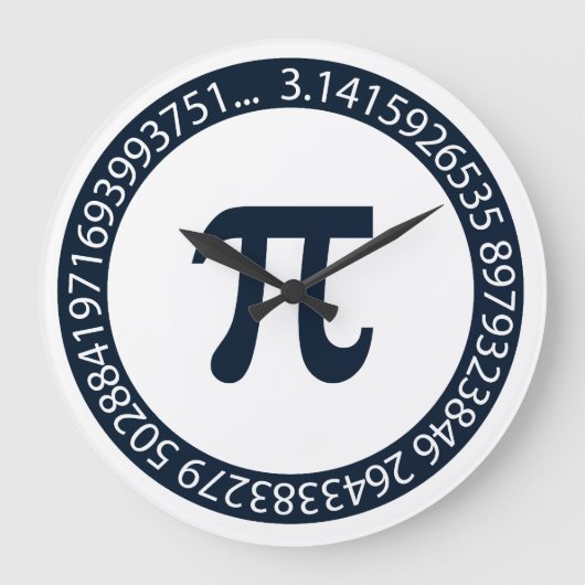 Ontwerp pi-nummer grote klok (Voorkant)