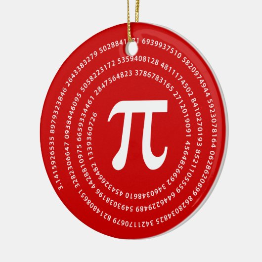 Ontwerp pi-nummer keramisch ornament (Links)