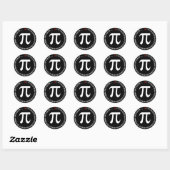 Ontwerp pi-nummer ronde sticker (Vel)