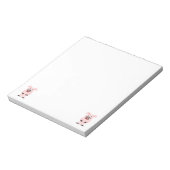 Ontwerp pingelen notitieblok (Linkerzijde)