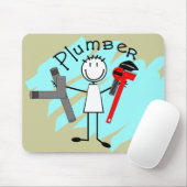 Ontwerp Plumstick-persoon Muismat (Met muis)