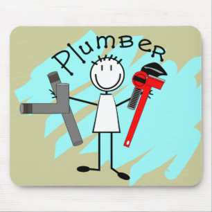 Ontwerp Plumstick-persoon Muismat