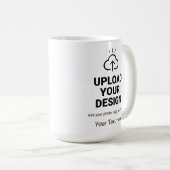 Ontwerp plus aangepast bericht koffiemok (Voorkant rechts)