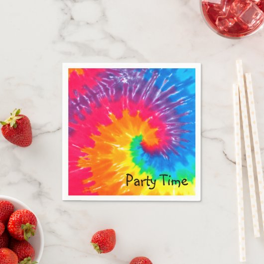 Ontwerp Psychedelic Tie Dye Servet (Insitu)