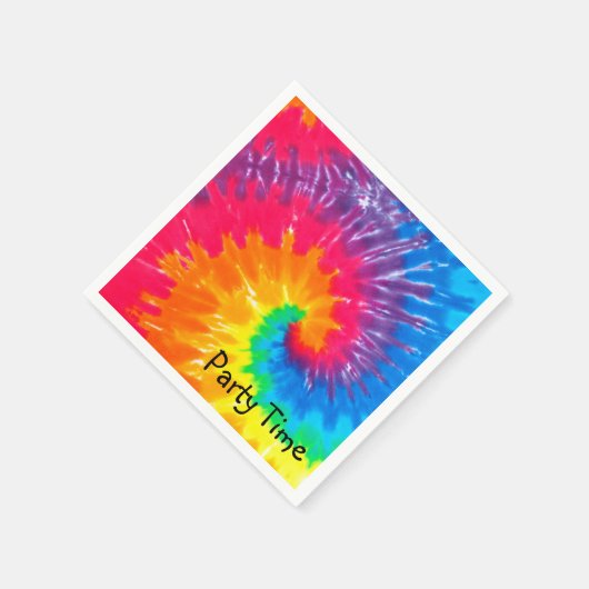 Ontwerp Psychedelic Tie Dye Servet (Hoek)