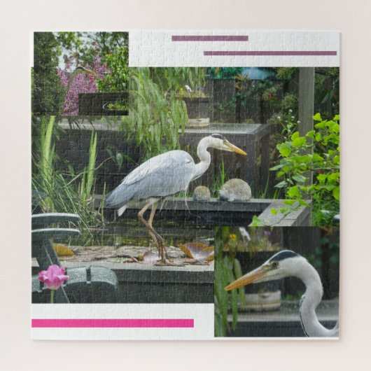 Ontwerp Puzzel: Blauwe Reiger Legpuzzel (Verticaal)