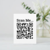 Ontwerp QR-code Briefkaart (Staand voorkant)