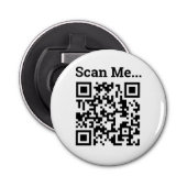 Ontwerp QR-code Button Flesopener (Voorkant)