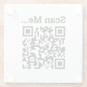 Ontwerp QR-code Glazen Onderzetter (Achterkant)