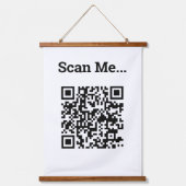 Ontwerp QR-code Hangend Wandkleed (Voorkant)