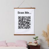 Ontwerp QR-code Hangend Wandkleed (Slaapkamer)