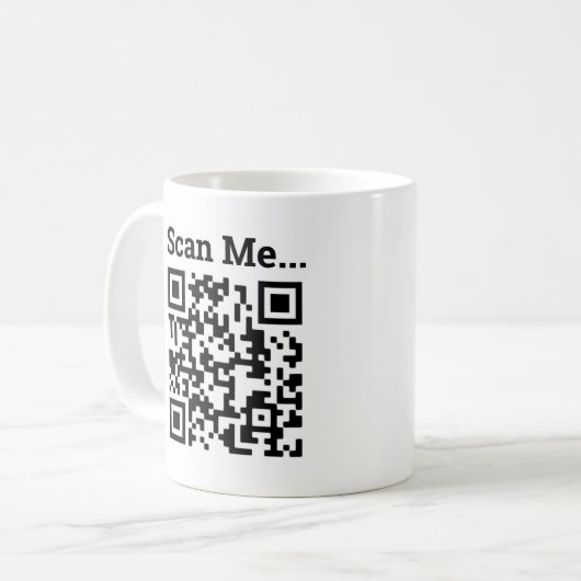 Ontwerp QR-code Koffiemok (Voorkant links)