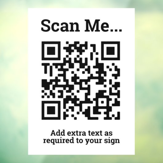 Ontwerp QR-code Raamsticker (Vel 3)