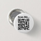 Ontwerp QR-code Ronde Button 3,2 Cm (Voorkant /achterkant)
