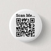 Ontwerp QR-code Ronde Button 3,2 Cm (Voorkant)