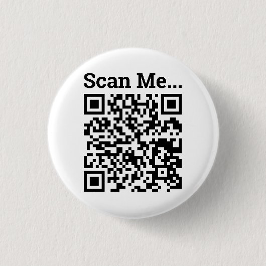 Ontwerp QR-code Ronde Button 3,2 Cm (Voorkant)