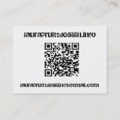 Ontwerp QR-kaart 3.5 door 2.5 Visitekaartje (Achterkant)