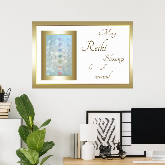 Ontwerp Reiki Blessings Poster (Thuiskantoor)