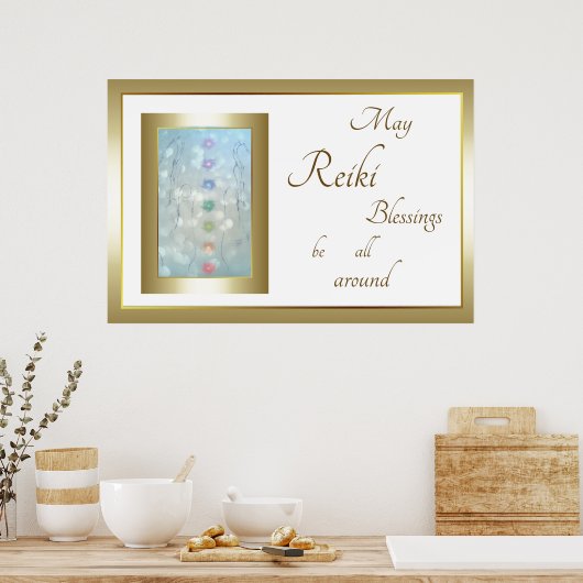 Ontwerp Reiki Blessings Poster (Keuken)