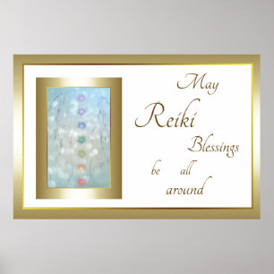 Ontwerp Reiki Blessings Poster